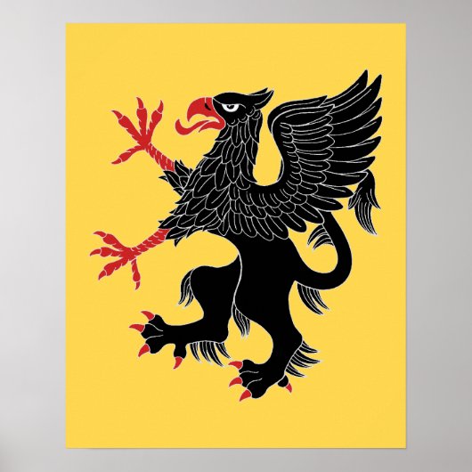 Griffin Rampant Sable Poster (Voorkant)