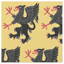 Griffin Rampant Sable Stof
