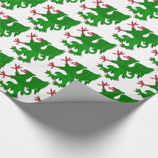 Griffin Rampant Vert Cadeaupapier (Hoek)