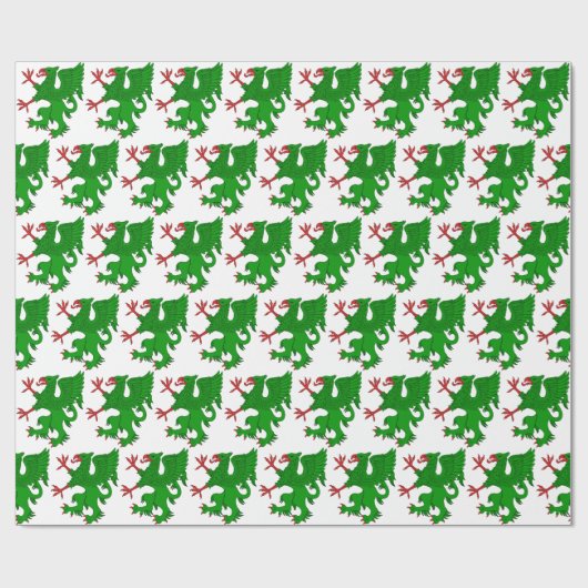 Griffin Rampant Vert Cadeaupapier (Vlak)
