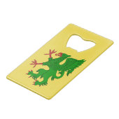 Griffin Rampant Vert Creditkaart Flessenopener (Achterkant Gekanteld)