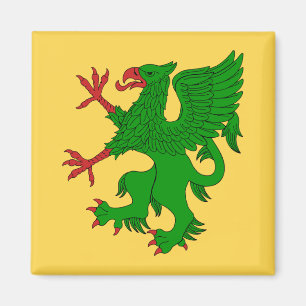 Griffin Rampant Vert Magneet