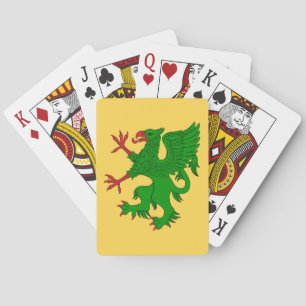 Griffin Rampant Vert Pokerkaarten