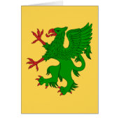Griffin Rampant Vert Wenskaart (Voorkant)