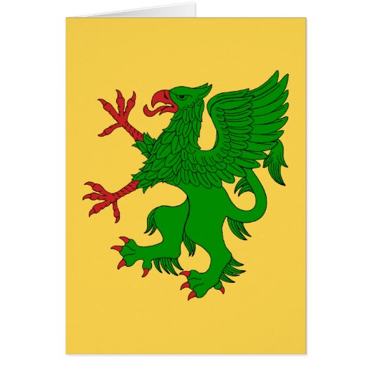 Griffin Rampant Vert Wenskaart (Voorkant)