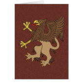 Griffin Rampant Wenskaart (Voorkant)