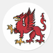 Griffin Ronde Sticker (Voorkant)