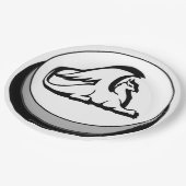Griffin van Terra Damnata Classic Round Sticker Papieren Bordje (Gekanteld)