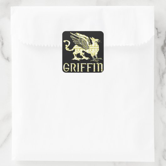 Griffin Vierkante Sticker (Tas)