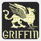 Griffin Vierkante Sticker (Voorkant)
