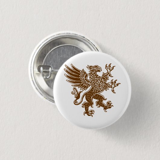 Griffin - Walnut Brown Ronde Button 3,2 Cm (Voorkant /achterkant)