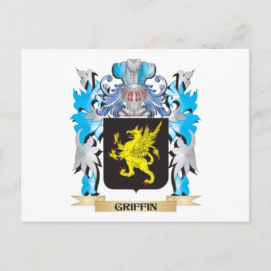 Griffin-wapenstilstand - familiekust briefkaart (Voorkant)
