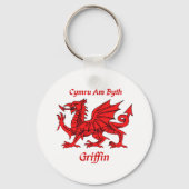 Griffin Welsh Dragon Sleutelhanger (Voorkant)