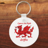 Griffin Welsh Dragon Sleutelhanger (Voorkant)