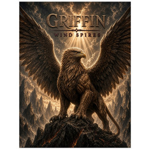 Griffin Wind Spires Dark Cinema Briefkaart
