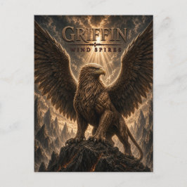 Griffin Wind Spires Dark Cinema Briefkaart