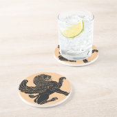 Griffin Zandsteen Onderzetter (Zijkant)