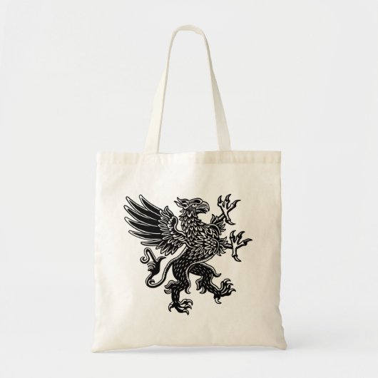 Griffin - zwart en wit tote bag (Voorkant)