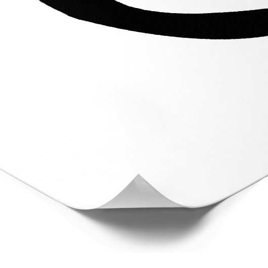 Griffin (zwart) Poster (Hoek)