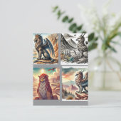 Griffins, Dragons, & Desolate landscapes Briefkaart (Staand voorkant)