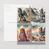 Griffins, Dragons, & Desolate landscapes Briefkaart (Voorkant / Achterkant)