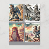 Griffins, Dragons, & Desolate landscapes Briefkaart (Voorkant)