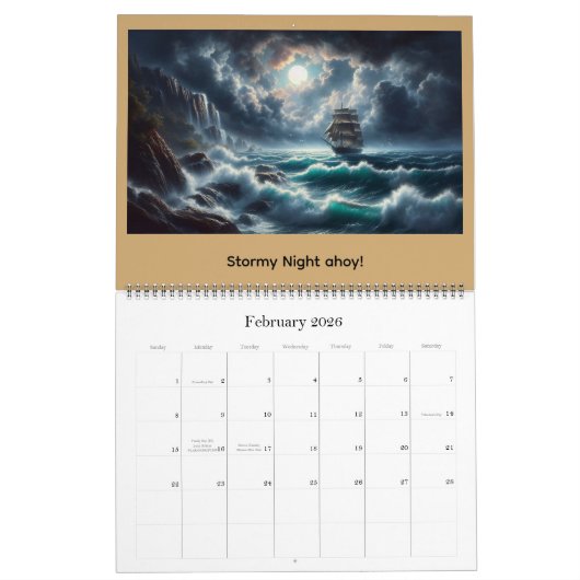 Griffins, Dragons, & Desolate landscapes Kalender (Feb 2026)