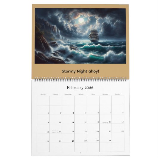 Griffins, Dragons, & Desolate landscapes Kalender (Feb 2026)