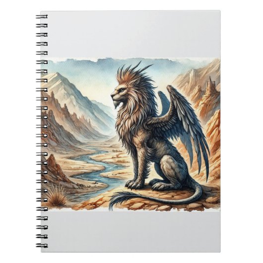 Griffins, Draken, & Desolate landschappen Notitieboek (Voorkant)