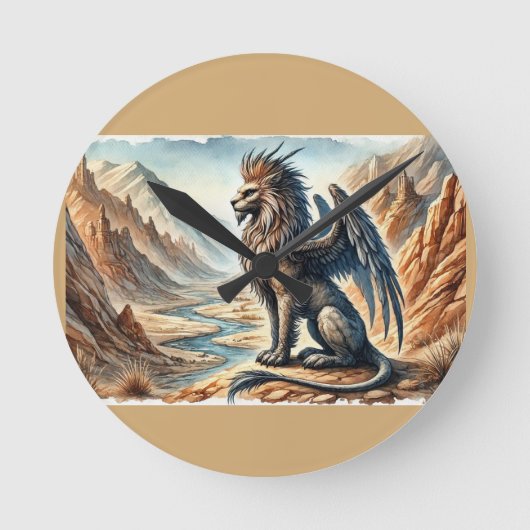 Griffins, Draken, & Desolate landschappen Ronde Klok (Voorkant)