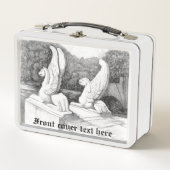 Griffins sculptuur monochrome potlood Art (Voorkant)