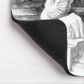 Griffins sculptuur monochrome potlood Art Muismat (Hoek)