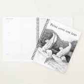Griffins sculptuur monochrome potlood Art Planner (Display)