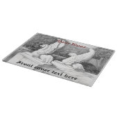 Griffins sculptuur monochrome potlood Art Snijplank (Hoek)