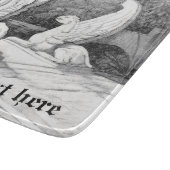 Griffins sculptuur monochrome potlood Art Snijplank (Hoek)