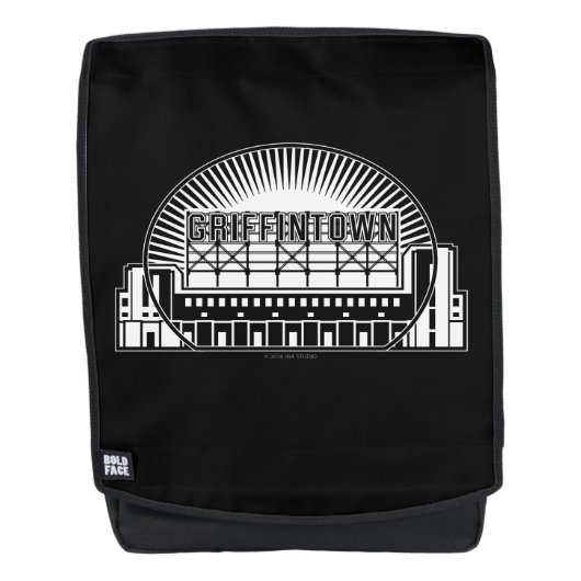 Griffintown Landmark Rugtassen (Voorkant)