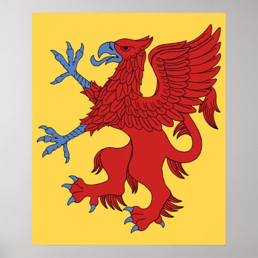 Griffioen opgericht keel poster (Voorkant)
