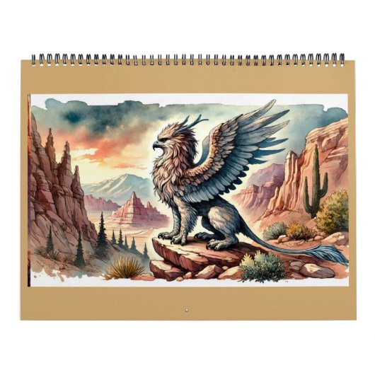 Griffioenen, Draken, & Desolate landschappen Kalender (Hoes)