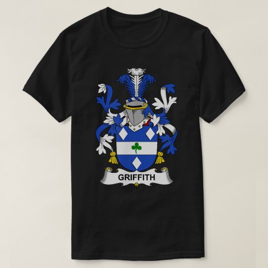 Griffith Coat of Arms Family Crest T-shirt (Design voorkant)