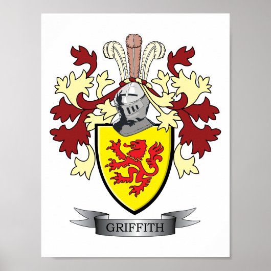 Griffith Family Crest Coat. Poster (Voorkant)