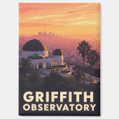  Griffith Observatorium Los Angeles zonsondergang Magneet (Voorkant)