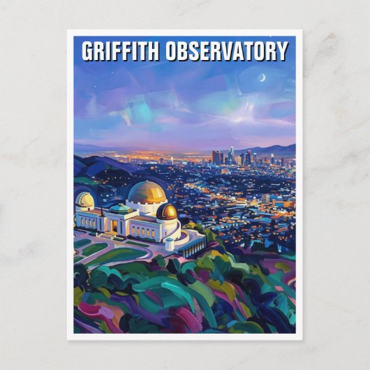 Griffith Observatory Briefkaart (Voorkant)