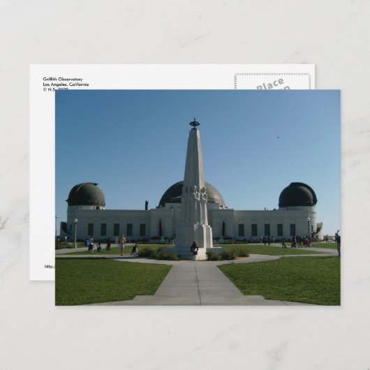 Griffith Observatory Briefkaart (Voorkant / Achterkant)