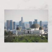 Griffith Observatory en Downtown Los Angeles Briefkaart (Voorkant)