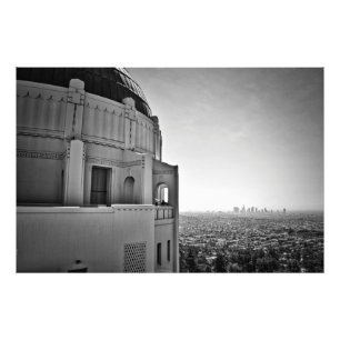 Griffith Observatory en Downtown Los Angeles Foto Afdruk