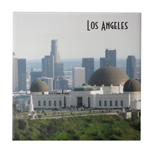 Griffith Observatory en Downtown Los Angeles Tegeltje (Voorkant)