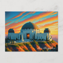 Griffith Observatory Los Angeles Sunset briefkaart