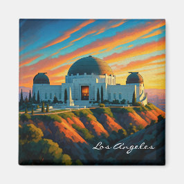 Griffith Observatory Los Angeles Sunset briefkaart Magneet