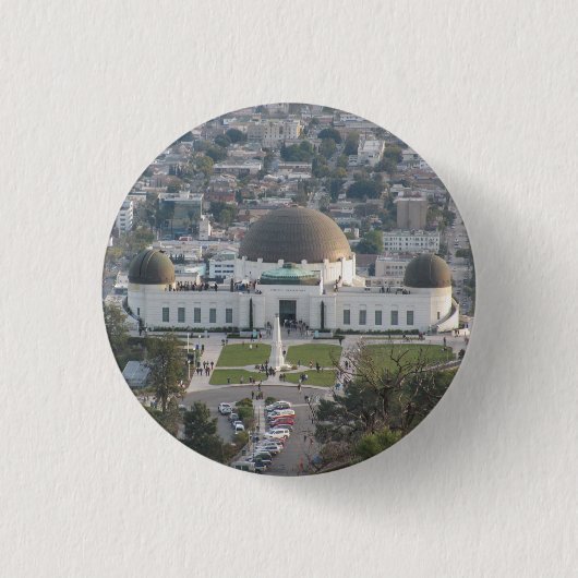 Griffith Observatory Ronde Button 3,2 Cm (Voorkant)