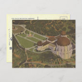 Griffith Observatory Wedding Escort Kaart Briefkaa (Voorkant / Achterkant)